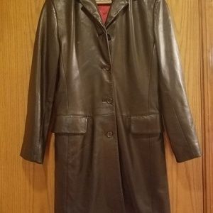 Womans Leather Reilly Olmes Coat
